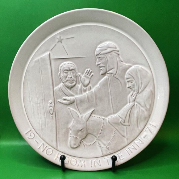 Frankoma Annual Christmas Story Plates 1971 1993 Religious Nativity Art Pottery - Picture 2 of 14